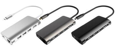 USB 3.1 Type C to USB-C*2+2*USB3.0 Adapter