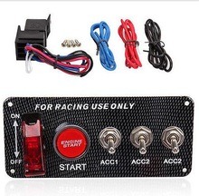 Camper/Bus/Boatrefitted Vehicle Switch Panel with Racing Ignition Switch