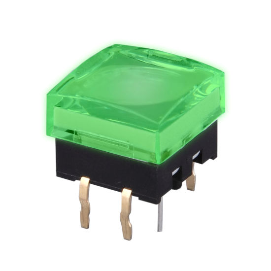 Black Pushbutton Switch with LED