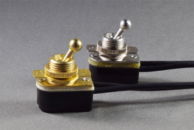Toggle Switches with Wires up to 3A 125 " L " Rating, Nameplate Optional